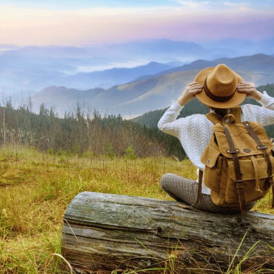 couple in mountain